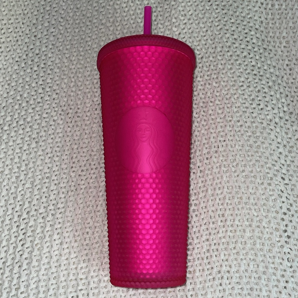 Pink Starbucks hot pink studded tumbler  Cup 2021